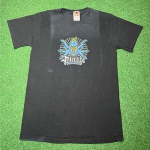 Afterlife Skateboards Graphic T Shirt Small Y2K Grunge Skater Shiva Goddess Sm